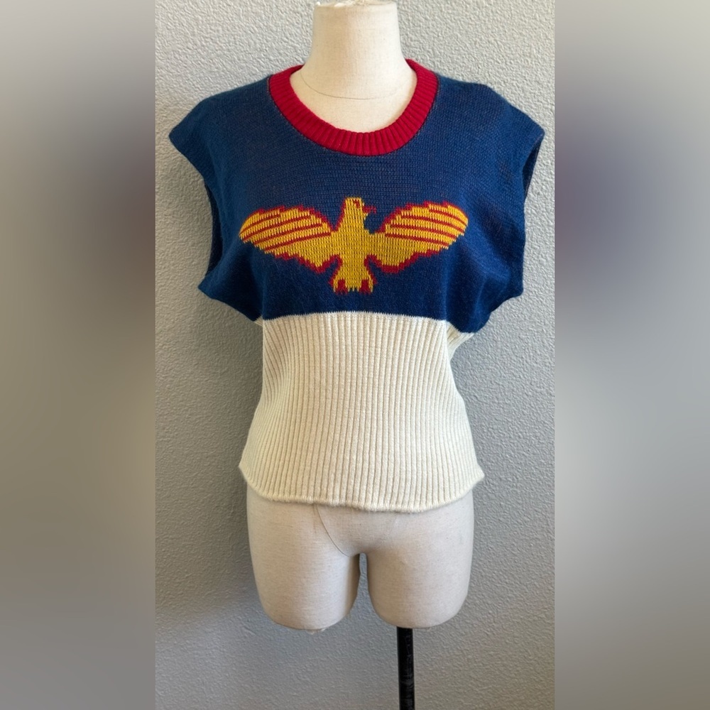 Vintage Parkley Knit Falcon Sweater Vest Size Medium/Large